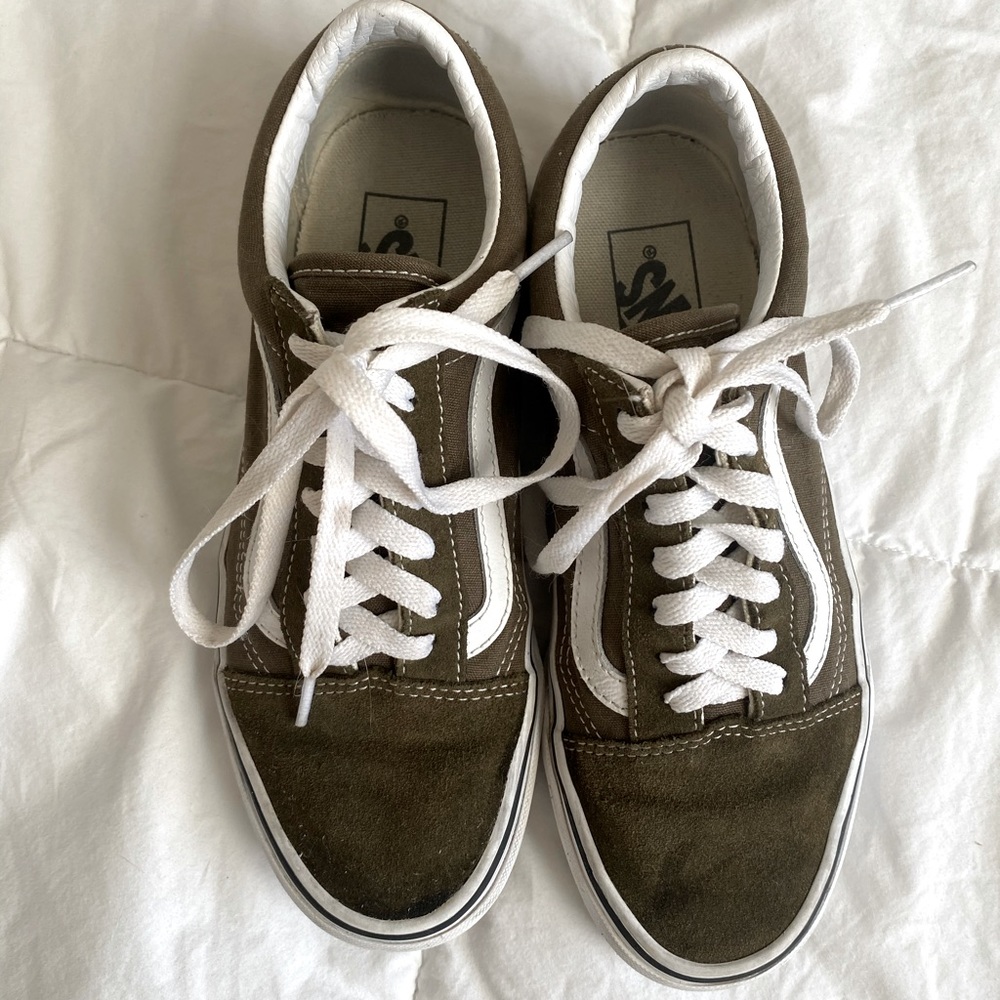 Army Green Vans Size 7
